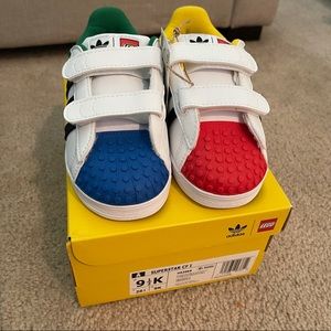 ADIDAS SUPERSTAR X LEGO Shoes Size 9.5K
